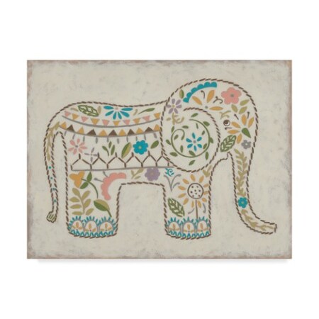 Chariklia Zarris 'Laurels Elephant I' Canvas Art,35x47